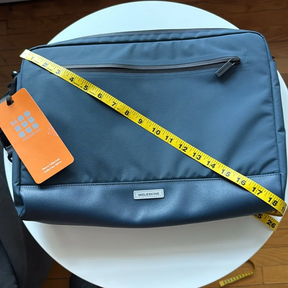 Moleskine Navy Messenger Bag for 17” laptop